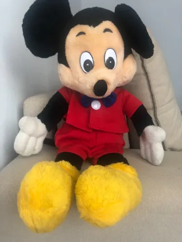 Pelúcia Mickey Mouse Vintage - Original Disney - Made in Japan ?