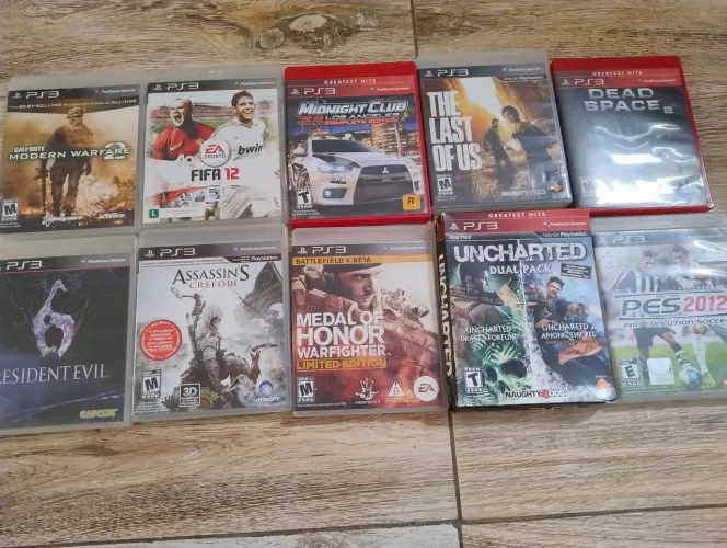  10 jogos PS3 - Diversos Gêneros cada um por 50,00