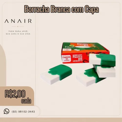 Borracha Branca com Capa