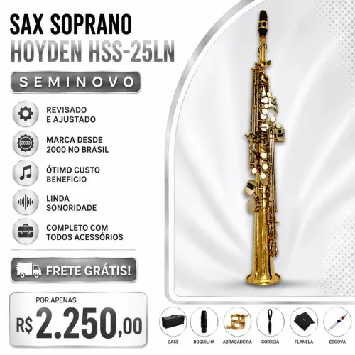 SAX SOPRANO HOYDEN HSS-25LN revisado completo