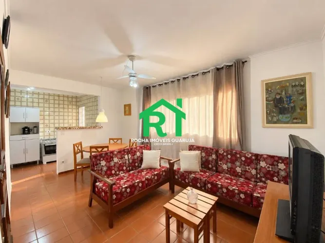 Apartamento beira mar com quartos , 1 vaga à venda em Pitangueiras, Guarujá.