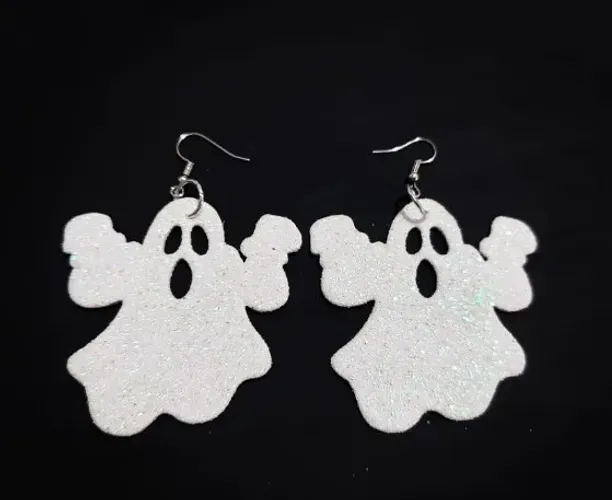Brinco fantasma DE E.V.A - Gothic gótico rock caveira skull DE E.V.