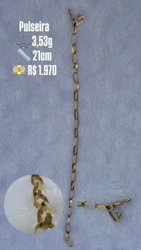 Pulseira de ouro 18k - 3,52g
