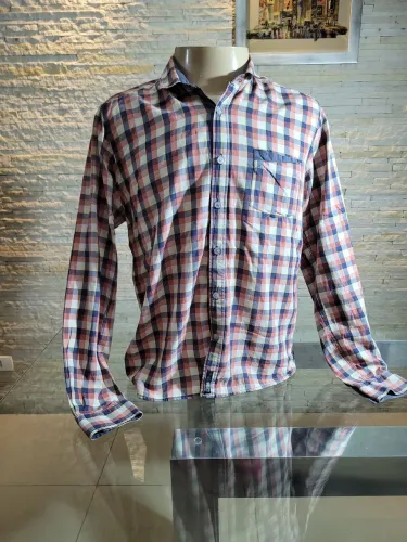 Camisa masculina xadrez marca DJ