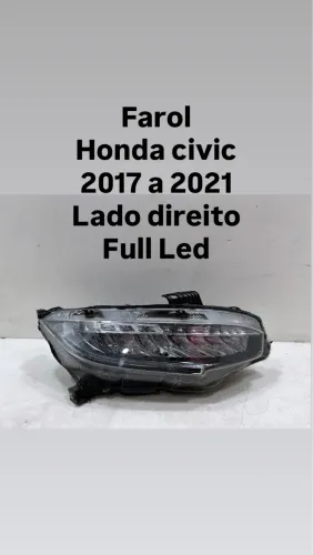 Farol Honda civic 2017 18 19 20 2021 Ld Full Led original
