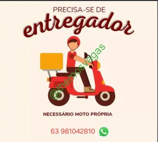 Precisamos de entregador palmas brasil norte
