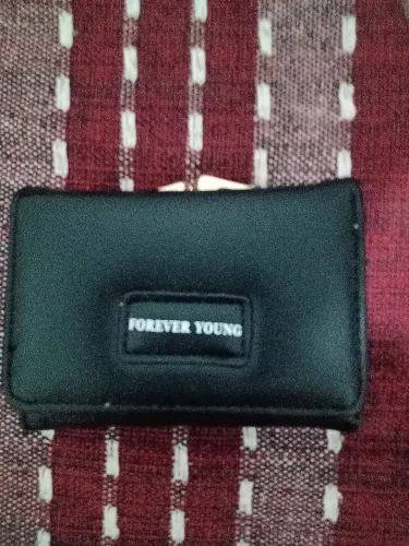 Carteira feminina preta Forever Young