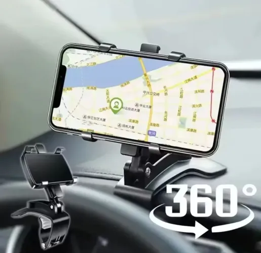 Suporte para smartphone 360 graus para veículo