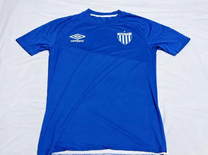 Camisa do Avaí 20/21 aquecimento umbro masculina original com escudo saindo