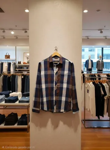 Camisa Xadrez Slim Fit