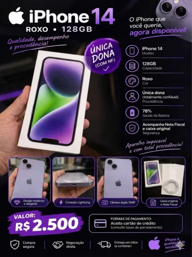 iPhone 14 impecável
