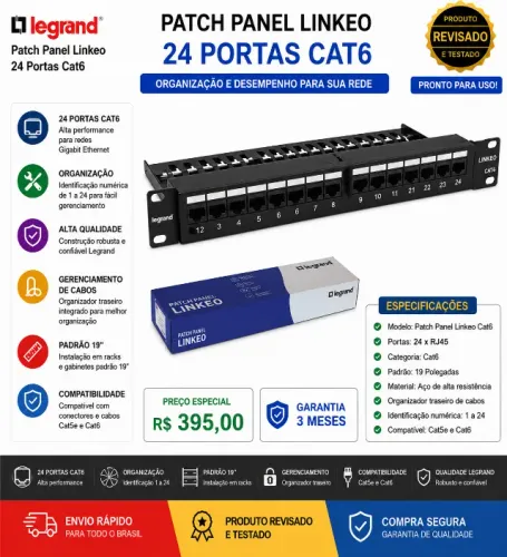 Patch Panel Linkeo da Legrand