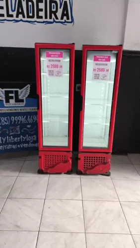 FREEZER EXPOSITOR SLIM VERTICAL METAL FRIO FROOS FREE 350 LITROS 
