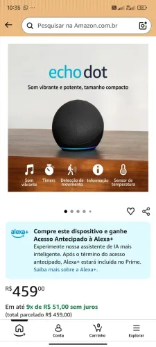 Echo dot Geração 5 Alexa
