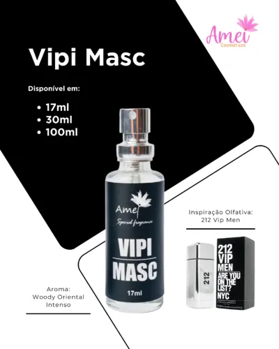 Perfume Amei Cosméticos Vip Masc 17ml