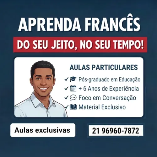 Aulas particulares de francês 