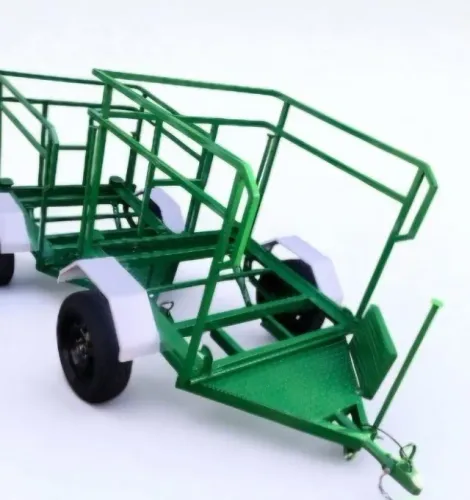Carreta para transporte de 1 Banheiro Quimico