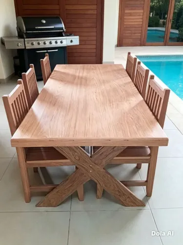 Mesa Jatobá c/ 2 bancos ou cadeiras