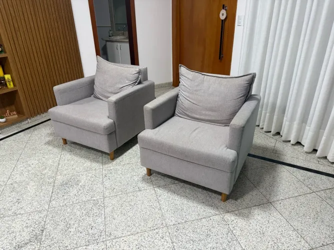 Kit poltronas linho