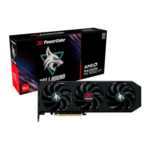 Placa de Vídeo RX 9060 XT 16GB PowerColor Hellhound