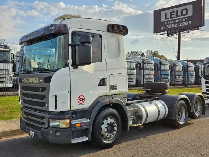 Scania G420 6x2 Ano 2011 Retarder semi auto último sem arla e S10 Cama Grande Repasse