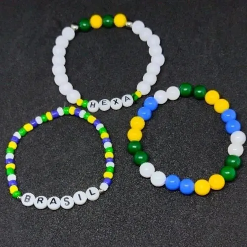 Kit pulseiras BRASIL Rumo ao Hexa