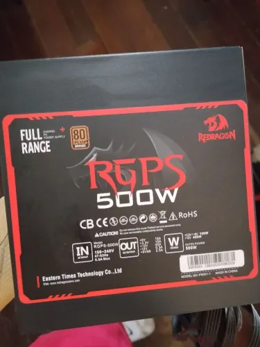 FONTE 500W REDRAGON(FUNCIONANDO PERFEITAMENTE)