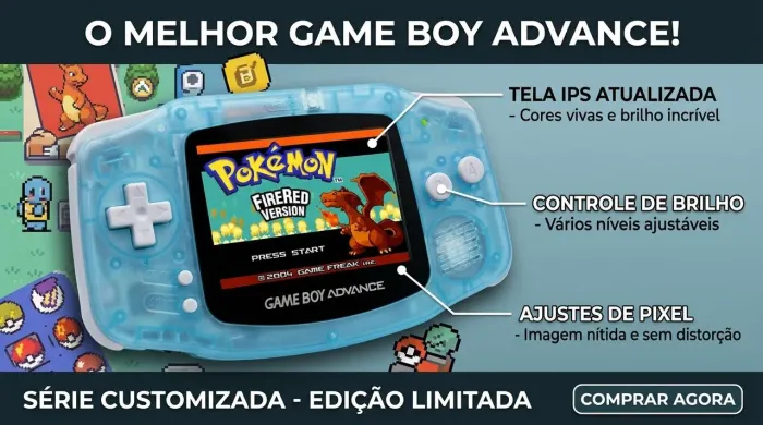 Game Boy Advance ips gba Glacier Modificado 100%