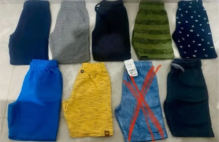 Lote shorts infantis Tam 6 conservados