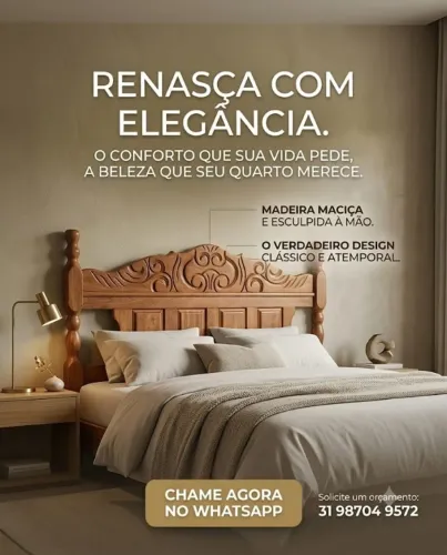 Cama de Casal Padrão Madeira Maciça. São Produtos Novos Direto da Fábrica P/Sua Casa.