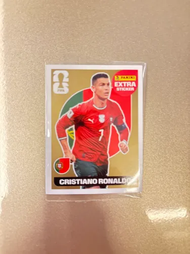 Figurinha Cristiano Ronaldo dourada copa do mundo 2026