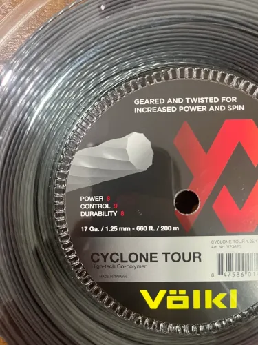 corda de tênis - volkl cyclone tour 17G (1.25mm)