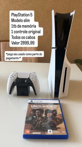 PlayStation 5 slim 1tb | parcelo | pego seu usado