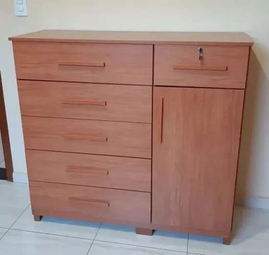 Comoda Sapateira Milão com 6 gavetas - 4 opções de cores
