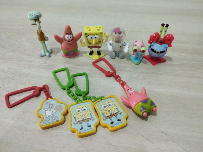 Coleção Bob Esponja KinderOvo Anos 90