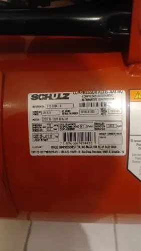 Compressor em ótimo estado
