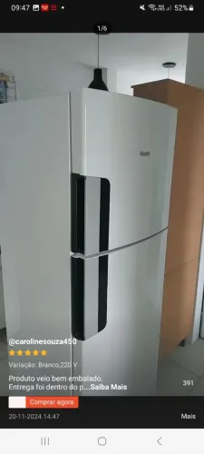 Geladeira cônsul nova 1 ano de uso