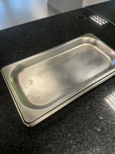 Cuba gastronômica de inox 32 x 17cm