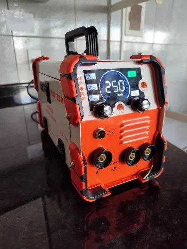 Máquina De Solda Inversora Elétrica Portátil Mig+tig+mma220v Laranja