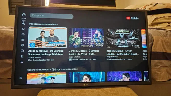Smart TV LG 32" Wi-Fi Netflix YouTube + Controle Original + Suporte + HDMI