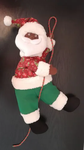 Papai Noel Negro Decoração Natalina 