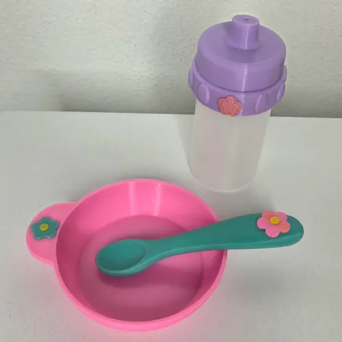 Kit de Acessórios Impressos em 3D para Baby Alive Comer e Brincar