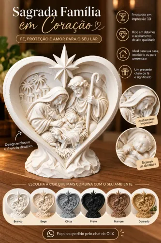 Imagem Sagrada Família - Presente & Lembrancinha
