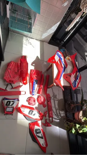 Kit completo crf 250f protetores e carenagem biker