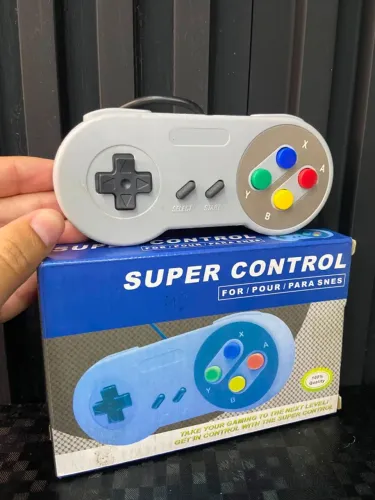 Controle Para Super Nintendo Joystick Snes - Botão Colorido an2