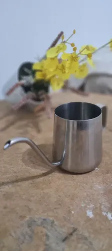 Utensílios de cozinha Chaleira de aço inoxidável com bico de ganso, 350ml 