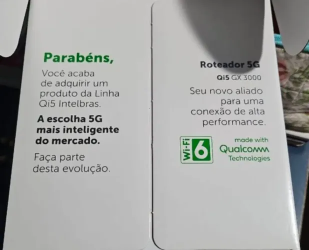 Roteador 5G Qi5 GX 3000  novo na caixa nunca usado! 