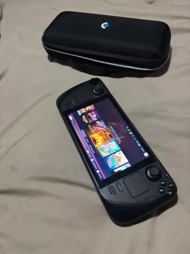 Steam deck LCD semi novo 512gb +512gb cartão de memória