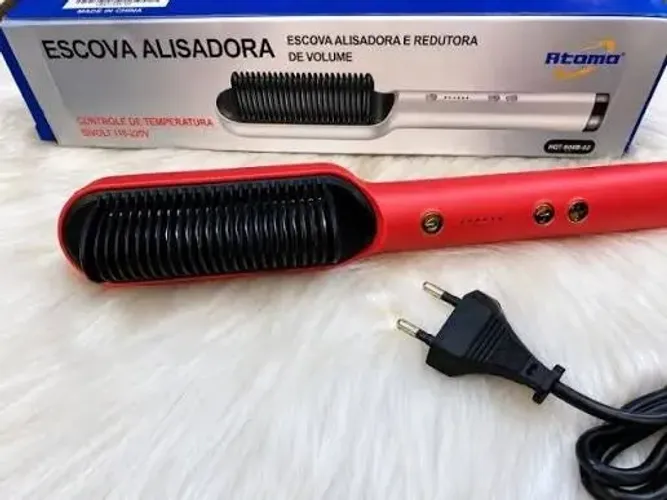 ESCOVA ALISADORA ELÉTRICA BIVOLT
