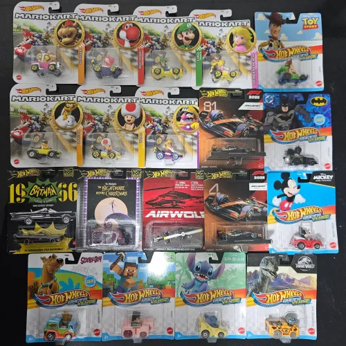 Hot Wheels Temáticos - Mario Kart, Racerverse, Pop Culture e F1 - À partir de R$ 60,00